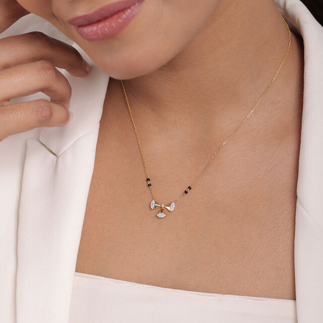 Enchanted Bond 18 Kt Gold and Diamond Mangalsutra 2