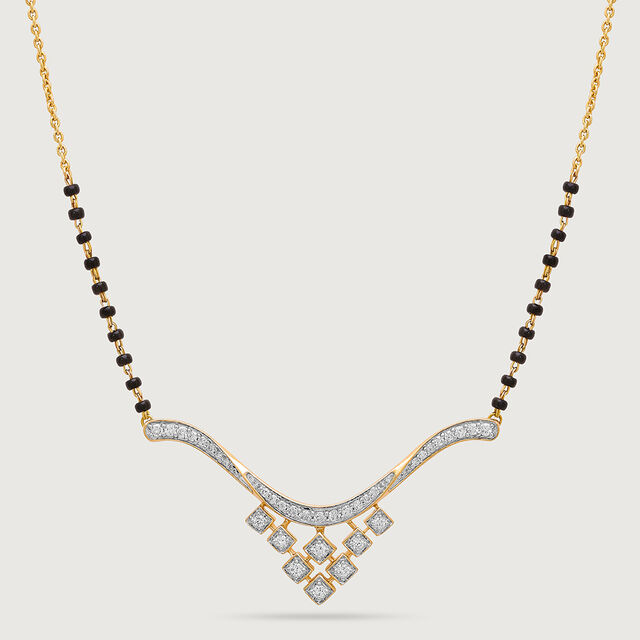 Lustrous Vows 18 Kt Gold and Diamond Mangalsutra 4