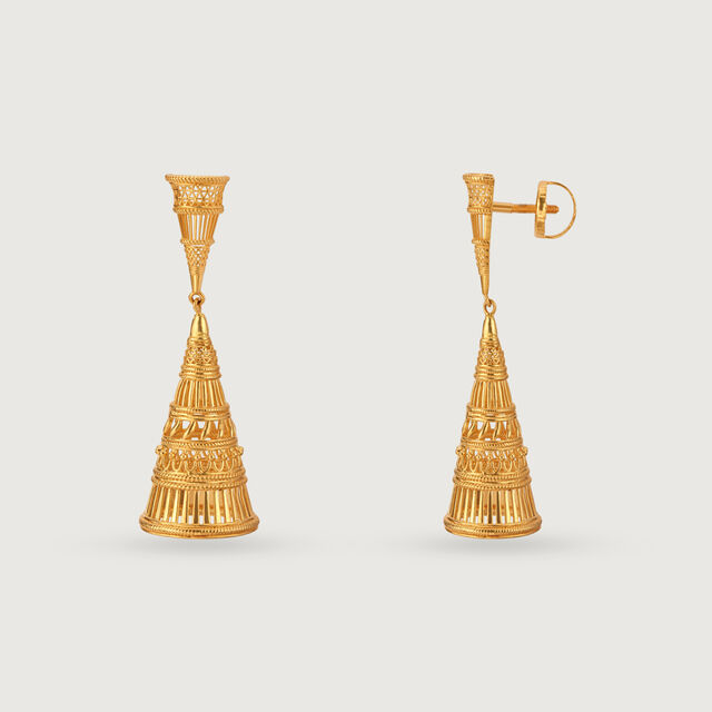 Saura Serenity 22KT Gold Jhumka 4