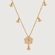 Timeless Warli Art 22KT Gold Necklace 