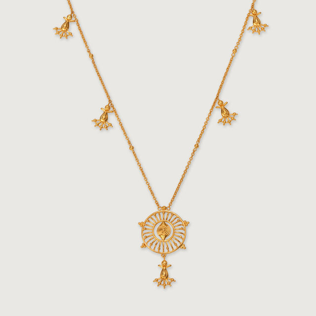 Timeless Warli Art 22KT Gold Necklace 