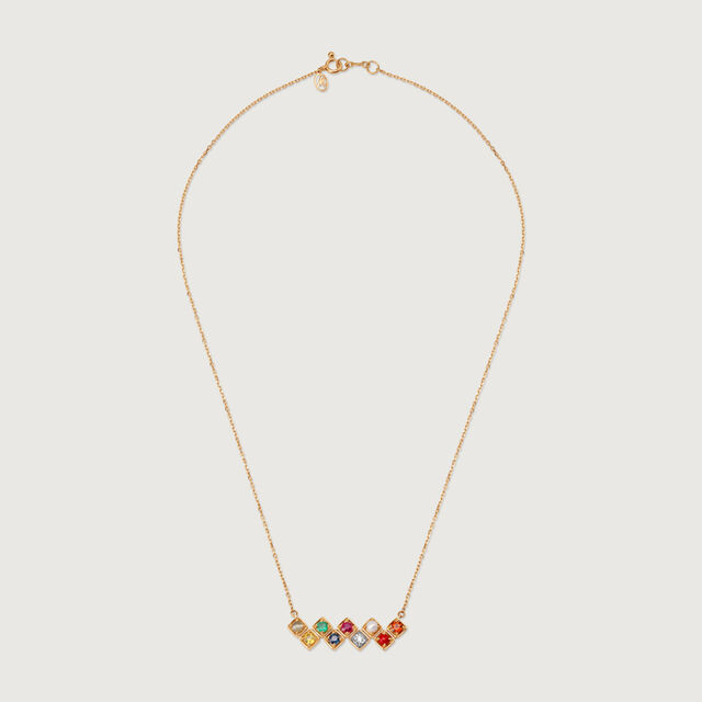 Gemstone Symphony 14KT The Navratna Pendant Chain 2