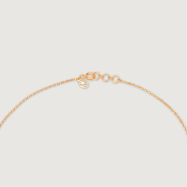 Korean Heart 14KT Yellow Gold Pendant with Chain 5
