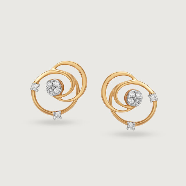 Whispers of the Cosmos 14KT Diamond Stud Earring 4