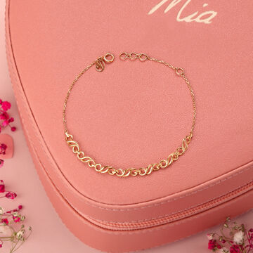 Cosmic Fusion Circlets  Yellow Gold Bracelet