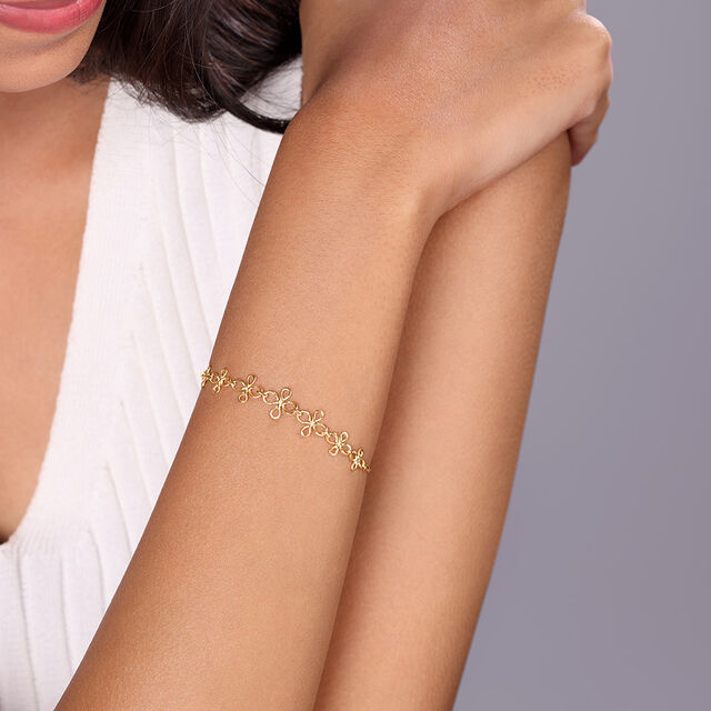 Eternal Blossom 14KT Yellow Gold Bracelet 2