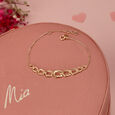 Square Symphony 14KT Yellow Gold Bracelet 