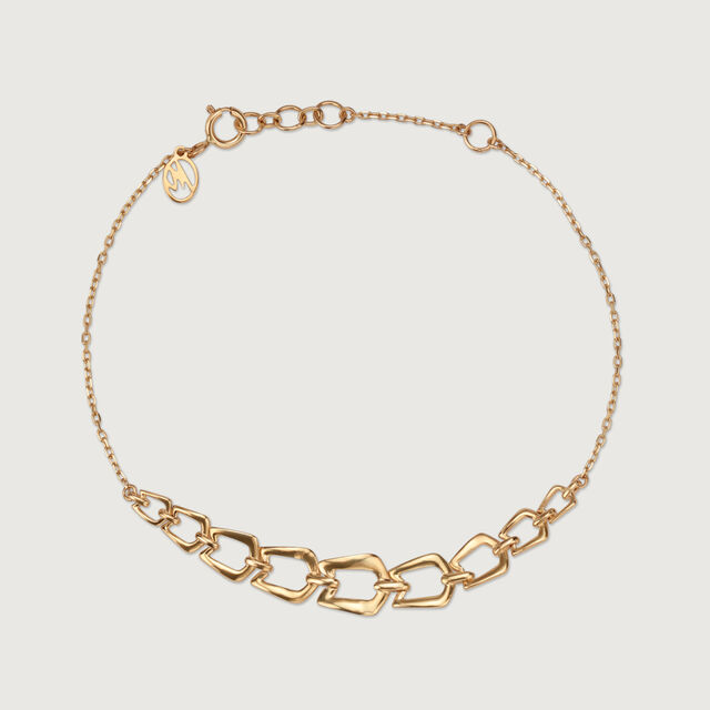 Square Symphony 14KT Yellow Gold Bracelet 3