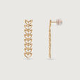 Ripples of Love  Yellow Gold Drop Earrings 5