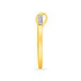 Dainty 18 Karat Gold And Diamond Finger Ring 3
