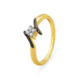 Contemporary Flowerbud Diamond Ring 