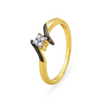 Contemporary Flowerbud Diamond Ring