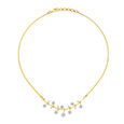 Floral Branch Pattern Diamond Necklace,,hi-res 