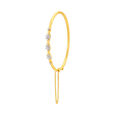 Floral Diamond Bangle With Coloured Stone,,hi-res 2