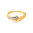 Delightful 18 Karat Yellow Gold And Diamond Floral Ring,,hi-res 2