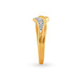 Delightful 18 Karat Yellow Gold And Diamond Floral Ring,,hi-res 3