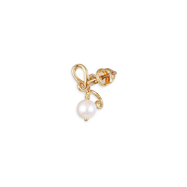 Precious Pearly Drop Stud Earrings