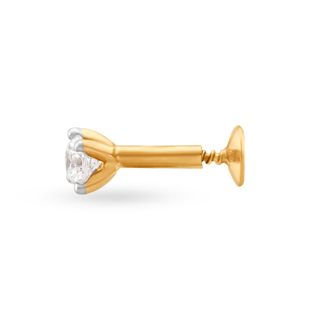Sublime Gold and Diamond Nose Pin 2