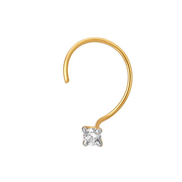 Sublime Gold and Diamond Nose Pin