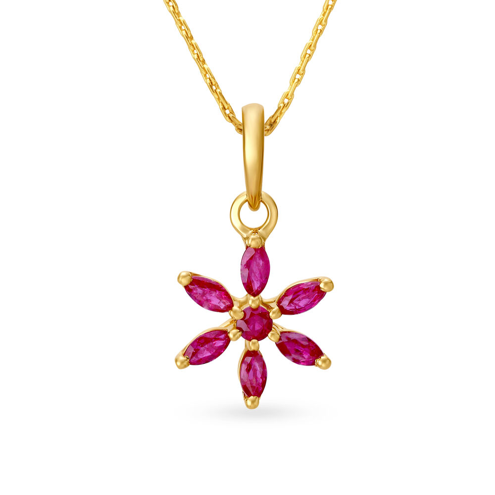 Buy Charming Ruby Pendant at Best Price Tanishq US