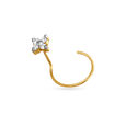 Classic Petite Gold and Diamond Nose Pin 3