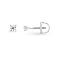 Subtle Diamond Single Stone Stud Earrings for Kids 3