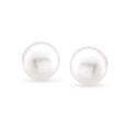 Beaming Button Pearl Stud Earrings,,hi-res 