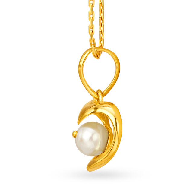 Pearl Encased in Heart Pendant,,hi-res