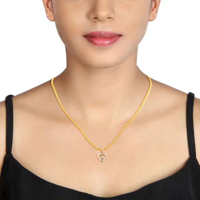Pearl Encased in Heart Pendant,,hi-res