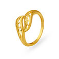 Delicate Leaf Gold Ring,,hi-res 