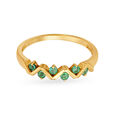Ethereal Emerald Gold Finger Ring,,hi-res 2