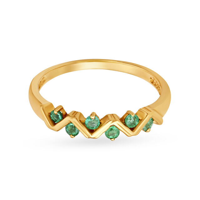 Ethereal Emerald Gold Finger Ring,,hi-res 2