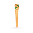 Ethereal Emerald Gold Finger Ring 3