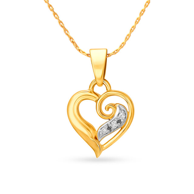 18 Karat Gold and Diamond Pendant