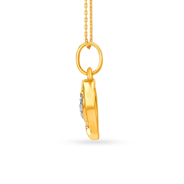 18 Karat Gold and Diamond Pendant