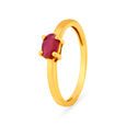 Appealing 18 Karat Gold Oval Ruby Ring,,hi-res 