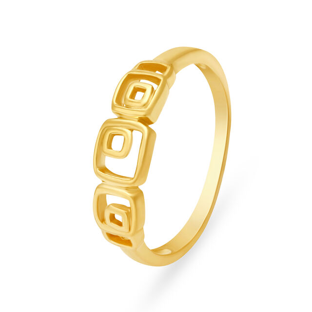 Charming Geometric Gold Ring,,hi-res 
