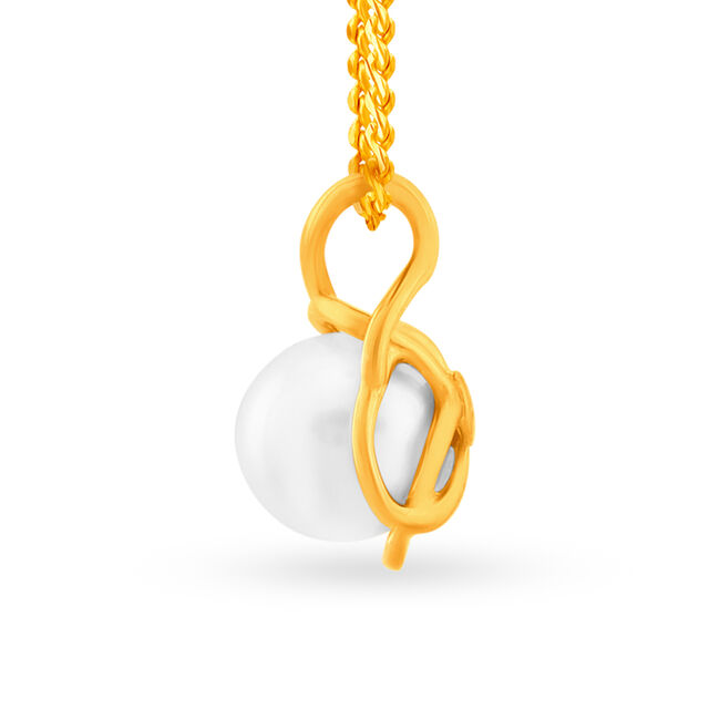 18 Karat Pearl Pendant,,hi-res
