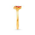 Mesmerising 18 Karat Gold And Ruby Double Floral Ring,,hi-res 3
