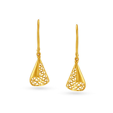 Enchanting Dual Tone Hoop Earrings