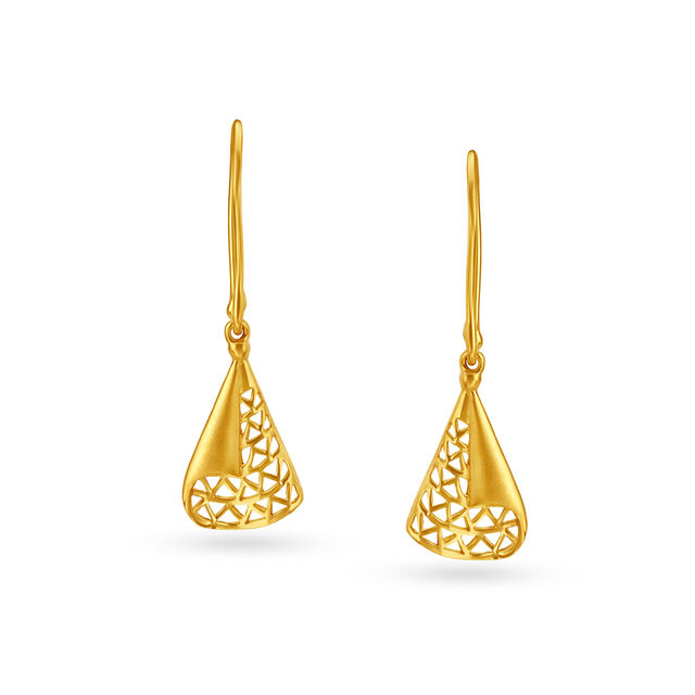 Enchanting Dual Tone Hoop Earrings,,hi-res 