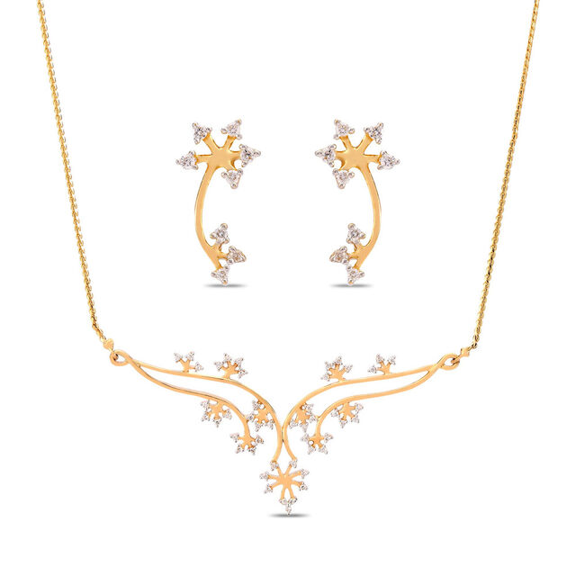 Marvellous Diamond Necklace Set 