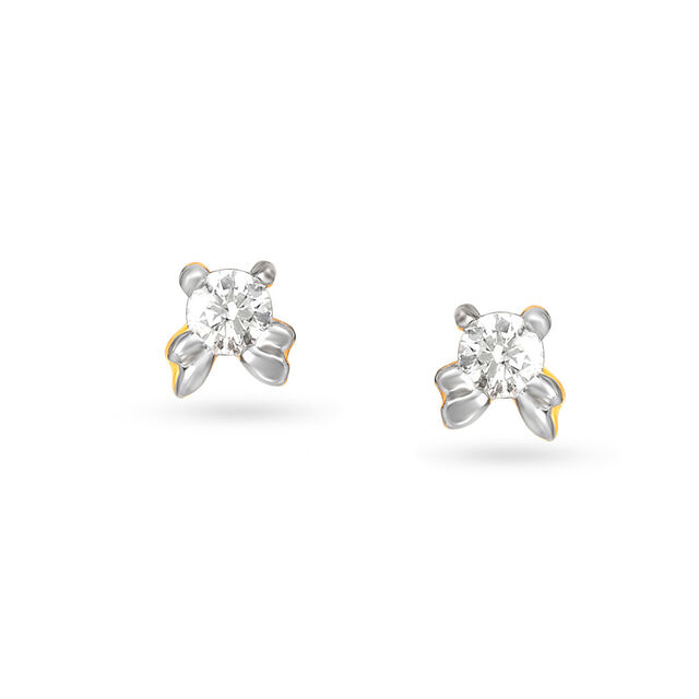 Graceful Diamond Stud Earrings