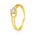Resplendent 18 Karat Gold And Diamond Finger Ring,,hi-res 