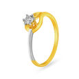 Classic 18 Karat Gold And Diamond Ring 