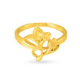 Magnificent Yellow Gold Floral Finger Ring,,hi-res 2