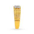 Iridescent 18 Karat Gold And Diamond Ring For Men,,hi-res 3