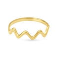 Contemporary Wavy Gold Ring,,hi-res 2