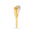 Elegant Leaf 18 Karat Gold And Diamond Ring,,hi-res 3