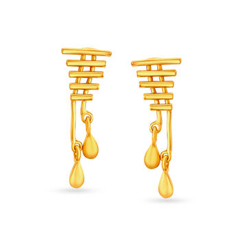 Modern Gold Drop earrings